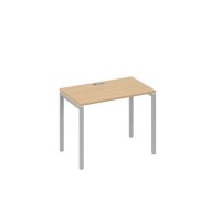 А4 С2 002 НД (Натуральный дуб/Серый) Стол письменный на металлокаркасе DUE