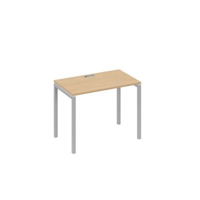 А4 С2 002 НД (Натуральный дуб/Серый) Стол письменный на металлокаркасе DUE