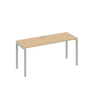 А4 С2 005 НД (Натуральный дуб/Серый) Стол письменный на металлокаркасе DUE