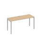 А4 С2 005 НД (Натуральный дуб/Серый) Стол письменный на металлокаркасе DUE