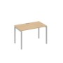 А4 С2 013 НД (Натуральный дуб/Серый) Стол письменный на металлокаркасе DUE