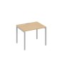 А4 С2 022 НД (Натуральный дуб/Серый) Стол письменный на металлокаркасе DUE
