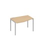 А4 С2 061 НД (Натуральный дуб/Серый) Стол эргономичный левый "Техно" на металлокаркасе DUE