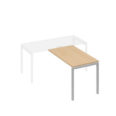 А4 С2 074 НД (Натуральный дуб/Серый) Брифинг-приставка с каркасом DUE