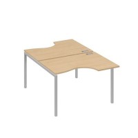 А4 С2 183 НД (Натуральный дуб/Серый) Рабочая станция опоры DUE столы 2х120 Классика