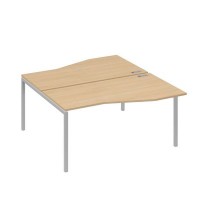 А4 С2 191 НД (Натуральный дуб/Серый) Рабочая станция каркас DUE столы 2х160 Техно