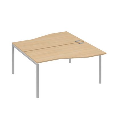 А4 С2 191 НД (Натуральный дуб/Серый) Рабочая станция каркас DUE столы 2х160 Техно