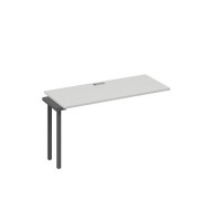 А4 А2 004-1 СЕ (Серый/Антрацит) Секция стола 140 рабочей станции на каркасе DUE