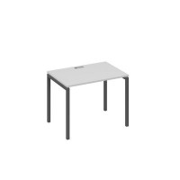 А4 А2 012 СЕ (Серый/Антрацит) Стол письменный на металлокаркасе DUE