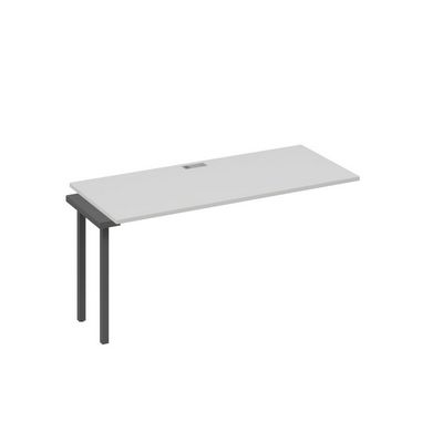А4 А2 015-1 СЕ (Серый/Антрацит) Секция стола 160 рабочей станции на каркасе DUE