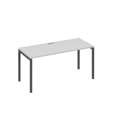 А4 А2 015 СЕ (Серый/Антрацит) Стол письменный на металлокаркасе DUE