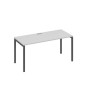 А4 А2 015 СЕ (Серый/Антрацит) Стол письменный на металлокаркасе DUE
