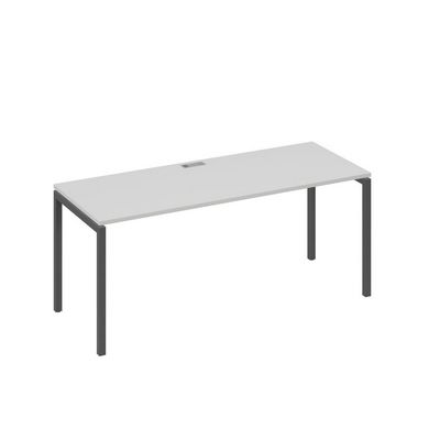 А4 А2 016 СЕ (Серый/Антрацит) Стол письменный на металлокаркасе DUE