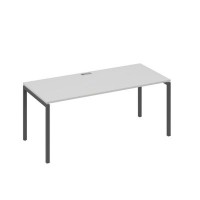 А4 А2 026 СЕ (Серый/Антрацит) Стол письменный на металлокаркасе DUE