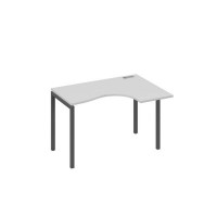 А4 А2 032 СЕ (Серый/Антрацит) Стол эргономичный правый "Классика" на металлокаркасе DUE