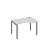 А4 А2 042 СЕ (Серый/Антрацит) Стол эргономичный правый "Классика" на металлокаркасе DUE