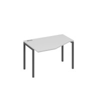 А4 А2 051 СЕ (Серый/Антрацит) Стол эргономичный левый "Техно" на металлокаркасе DUE