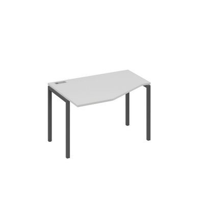 А4 А2 051 СЕ (Серый/Антрацит) Стол эргономичный левый "Техно" на металлокаркасе DUE