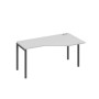 А4 А2 056 СЕ (Серый/Антрацит) Стол эргономичный правый "Техно" на металлокаркасе DUE