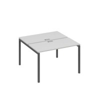 А4 А2 170 СЕ (Серый/Антрацит) Рабочая станция на каркасе DUE столы 2х120