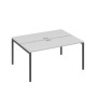 А4 А2 172 СЕ (Серый/Антрацит) Рабочая станция на каркасе DUE столы 2х160