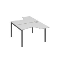 А4 А2 180 СЕ (Серый/Антрацит) Рабочая станция опоры DUE столы 2х120 Классика