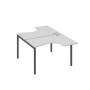 А4 А2 180 СЕ (Серый/Антрацит) Рабочая станция опоры DUE столы 2х120 Классика