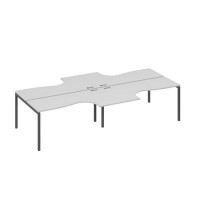 А4 А2 182-2 СЕ (Серый/Антрацит) Рабочая станция DUE столы 4х160 Классика