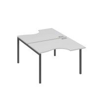 А4 А2 183 СЕ (Серый/Антрацит) Рабочая станция опоры DUE столы 2х120 Классика