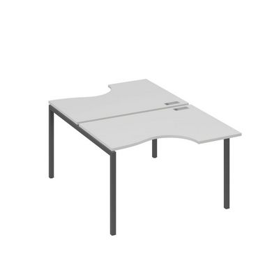 А4 А2 183 СЕ (Серый/Антрацит) Рабочая станция опоры DUE столы 2х120 Классика