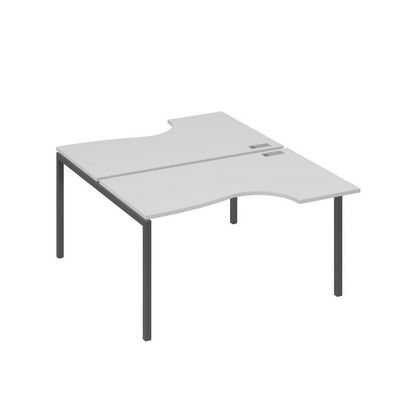 А4 А2 184 СЕ (Серый/Антрацит) Рабочая станция опоры DUE столы 2х140 Классика