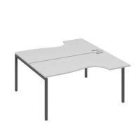 А4 А2 185 СЕ (Серый/Антрацит) Рабочая станция опоры DUE столы 2х160 Классика