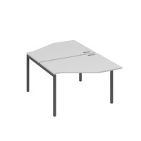 А4 А2 186 СЕ (Серый/Антрацит) Рабочая станция опоры DUE со столами Техно 2х120