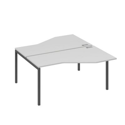 А4 А2 188 СЕ (Серый/Антрацит) Рабочая станция опоры DUE со столами Техно 2х160