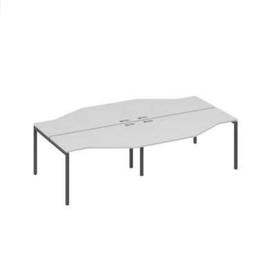 А4 А2 190-2 СЕ (Серый/Антрацит) Рабочая станция 4х140 столы Техно каркас DUE