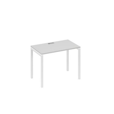 А4 Б2 002 СЕ (Серый/Белый) Стол письменный на металлокаркасе DUE