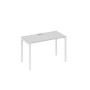 А4 Б2 003 СЕ (Серый/Белый) Стол письменный на металлокаркасе DUE