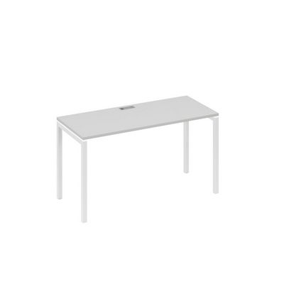 А4 Б2 004 СЕ (Серый/Белый) Стол письменный на металлокаркасе DUE