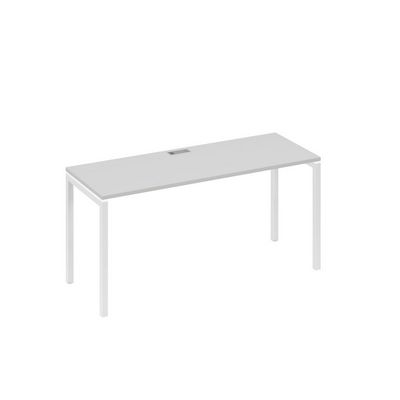А4 Б2 005 СЕ (Серый/Белый) Стол письменный на металлокаркасе DUE