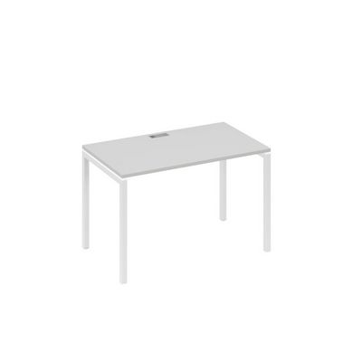 А4 Б2 013 СЕ (Серый/Белый) Стол письменный на металлокаркасе DUE