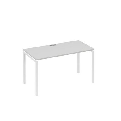 А4 Б2 014 СЕ (Серый/Белый) Стол письменный на металлокаркасе DUE