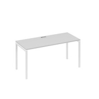 А4 Б2 015 СЕ (Серый/Белый) Стол письменный на металлокаркасе DUE