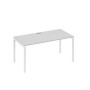 А4 Б2 025 СЕ (Серый/Белый) Стол письменный на металлокаркасе DUE