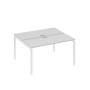 А4 Б2 171 СЕ (Серый/Белый) Рабочая станция на каркасе DUE столы 2х140