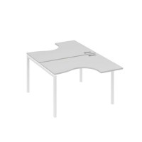 А4 Б2 180 СЕ (Серый/Белый) Рабочая станция опоры DUE столы 2х120 Классика