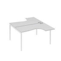 А4 Б2 181 СЕ (Серый/Белый) Рабочая станция опоры DUE столы 2х140 Классика