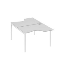 А4 Б2 183 СЕ (Серый/Белый) Рабочая станция опоры DUE столы 2х120 Классика