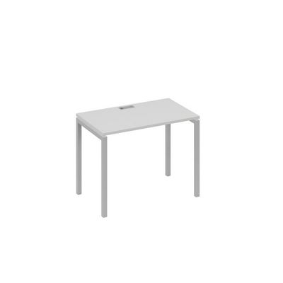 А4 С2 002 СЕ (Серый/Серый) Стол письменный на металлокаркасе DUE