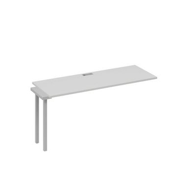 А4 С2 005-1 СЕ (Серый/Серый) Секция стола 160 рабочей станции на каркасе DUE