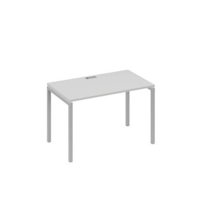 А4 С2 013 СЕ Стол письменный на металлокаркасе DUE серый цвет ЛДСП и металла